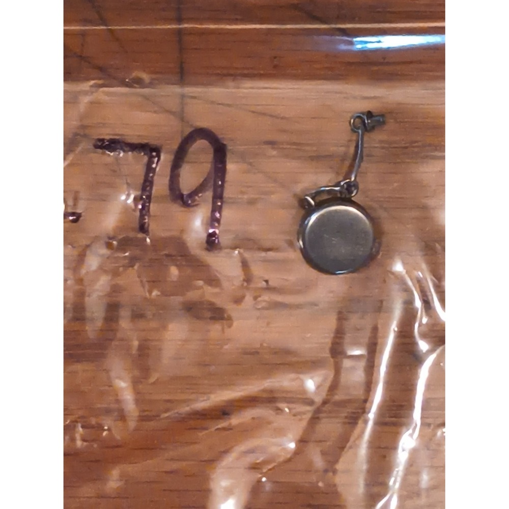 Vintage Novelty Miniature Frying Pan Skillet Utensil Charm Pendant 925 Silver